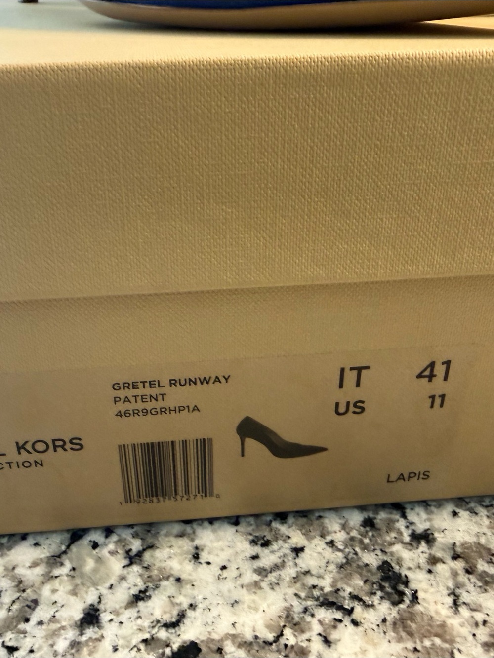 New Michael Kors Lapis Blue Patent Pointed-Toe Pumps - Picture 5 of 7